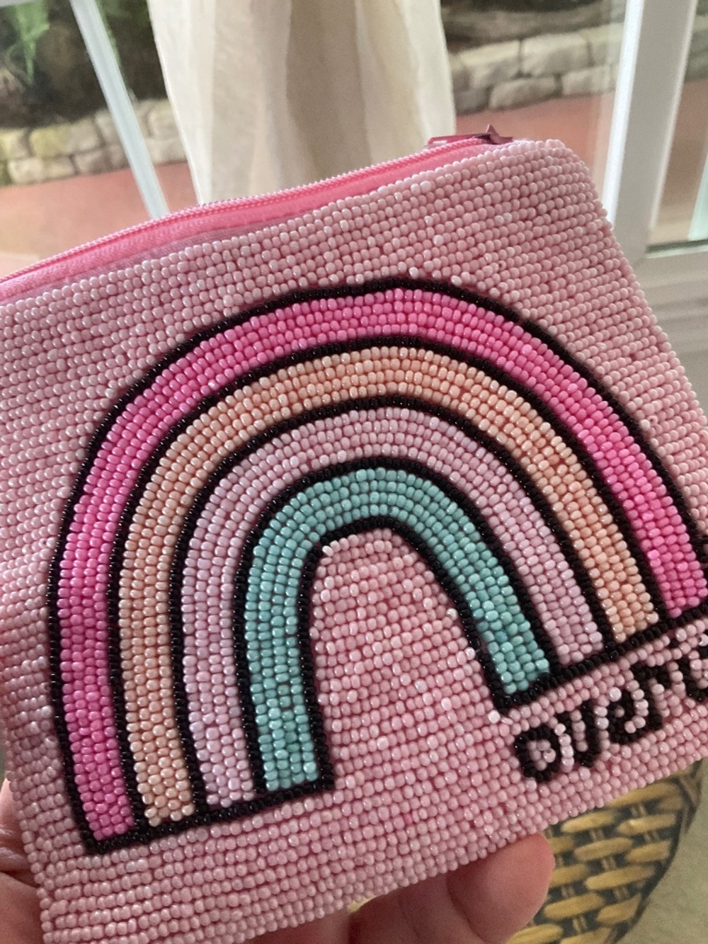Fleurty Girl Pink “Over It” Beaded Bag NWT